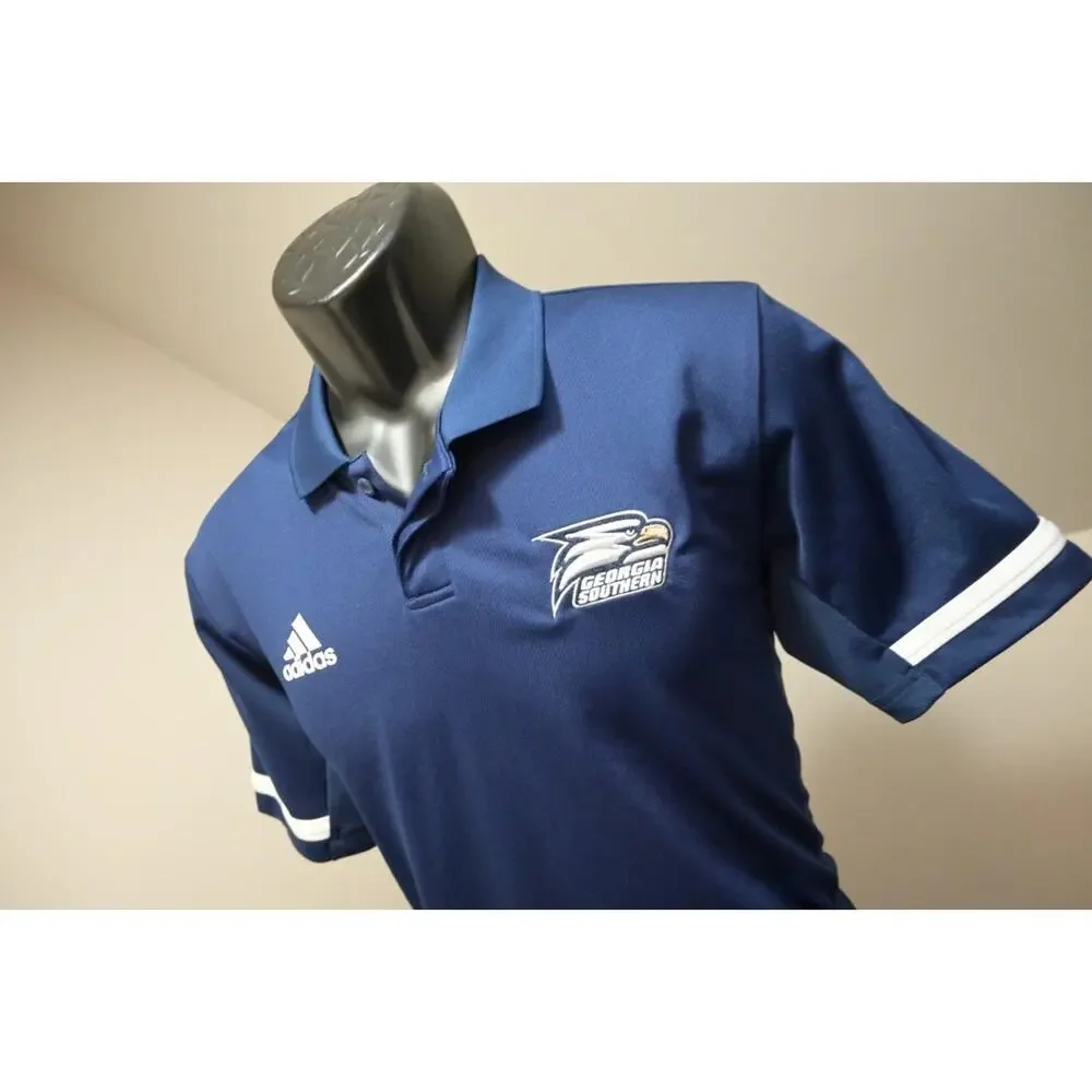 Adidas Golf Polo ClimaCool GSU Georgia Southern Athletic‎ Golf Shirt Mens Medium